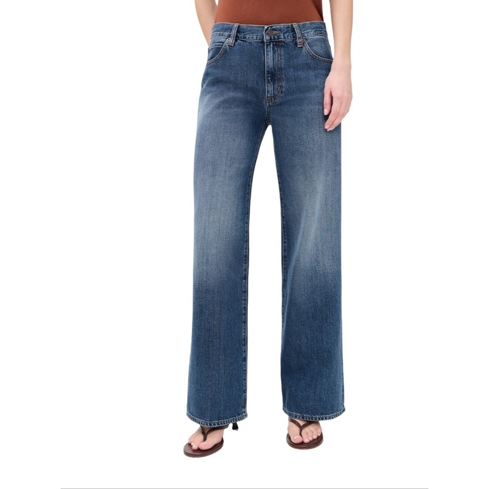 Free Assembly Original 90s Straight Jeans Medium Wash Blue Plus Size 22 NWT
